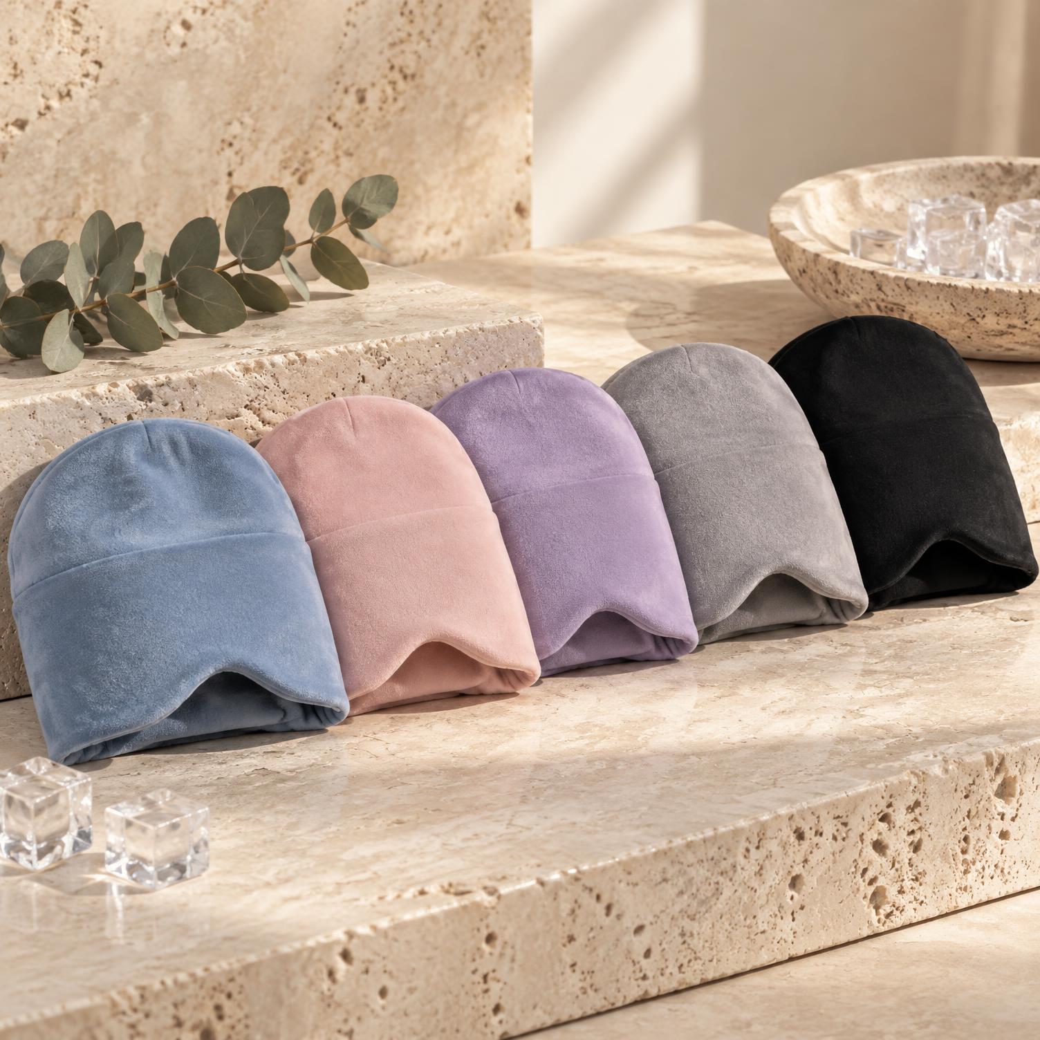 HUSH caps in all five colors